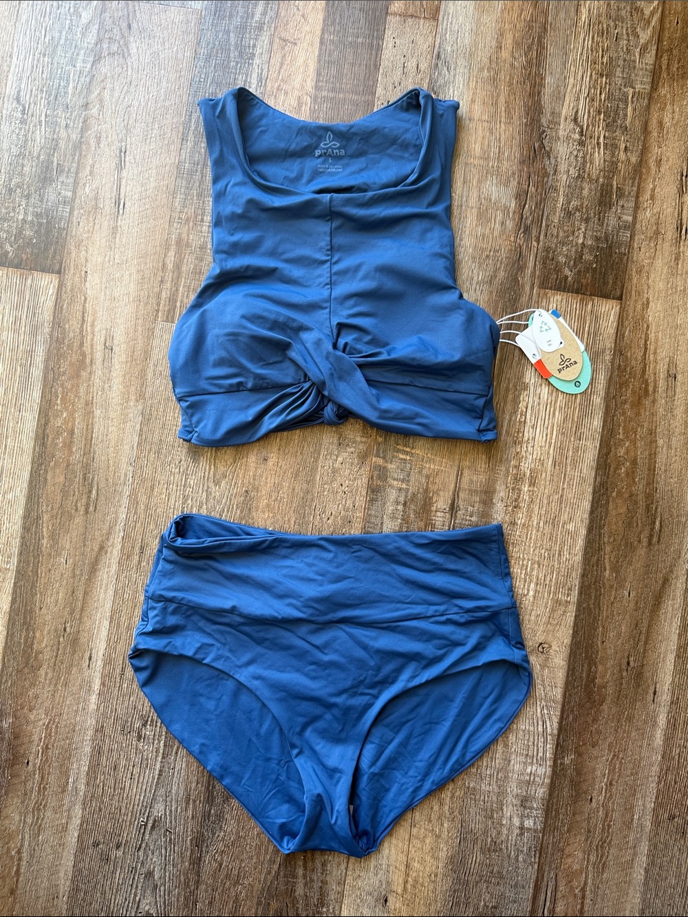 NWT prAna bikini in deep indigo blue